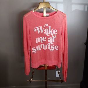 Wildfox Coral Pink Pajama Top